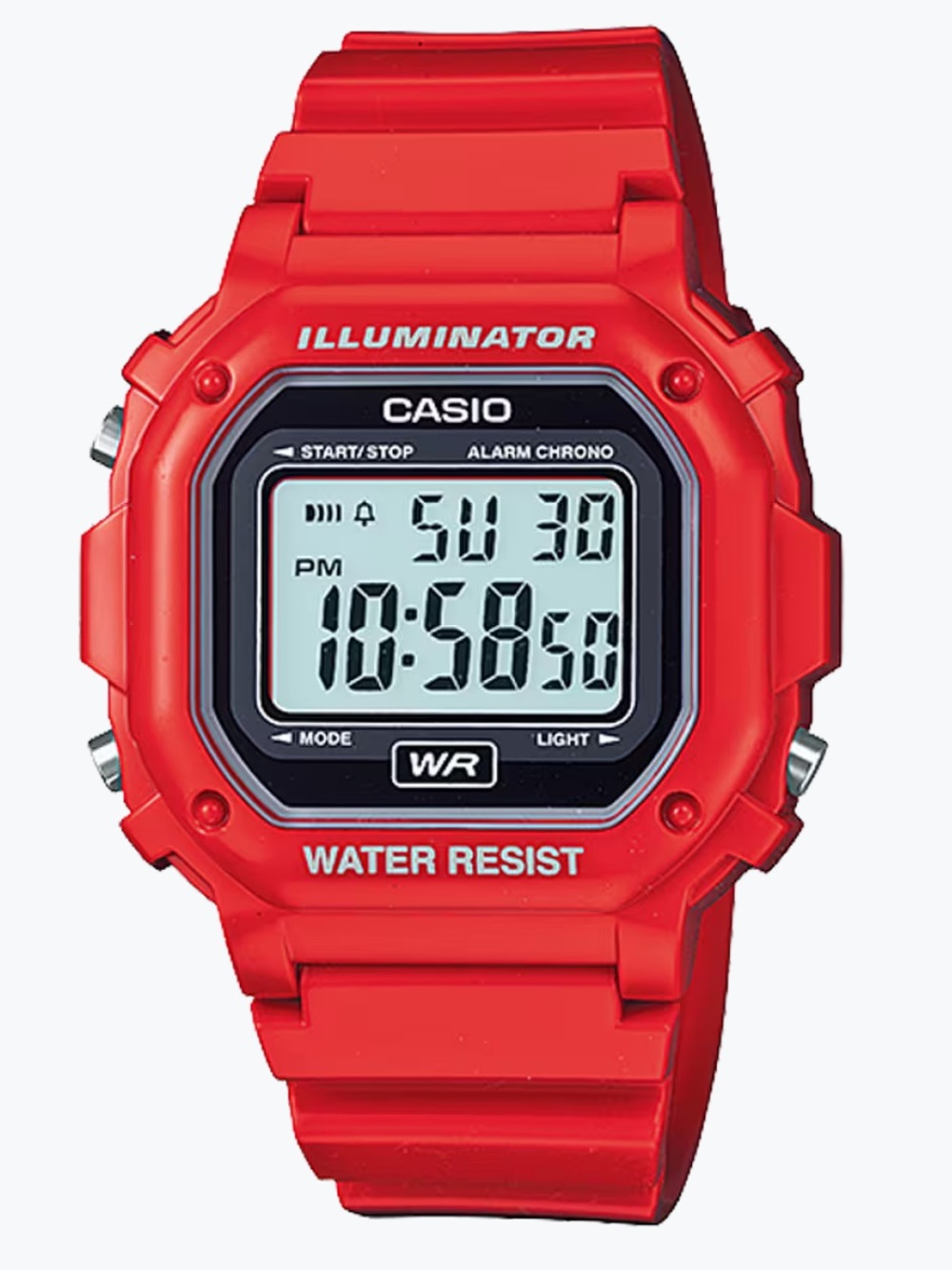 Casio Men's Illuminator Digital Watch - Red